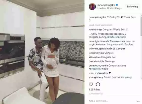 Patoranking Shares Baby Bump Photo With Lady, May Have Welcomed A Child